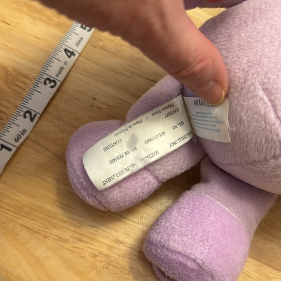 Bright Heart Raccoon Care Bear Cousins 8” plush, clean, washed, normal wear etc - Picture 7 of 12